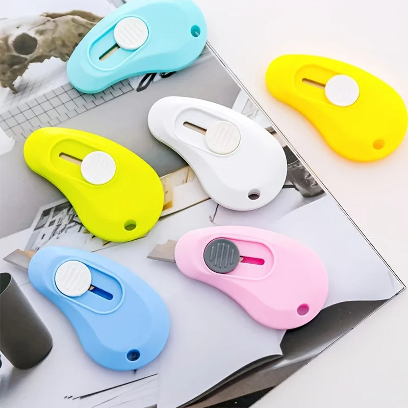 2pcs Mini Retractable Box Cutter Keychain Utility Knife Set Utility Knife Set Babs