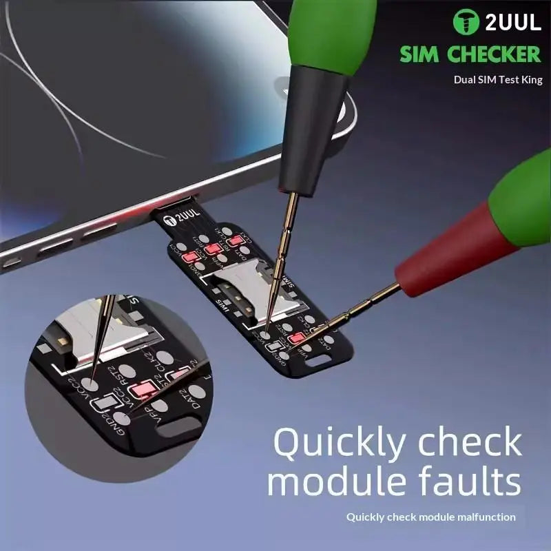 2UUL Dual SIM Card Checker – Fast Signal Detection Tool SIM Card Tester Babs