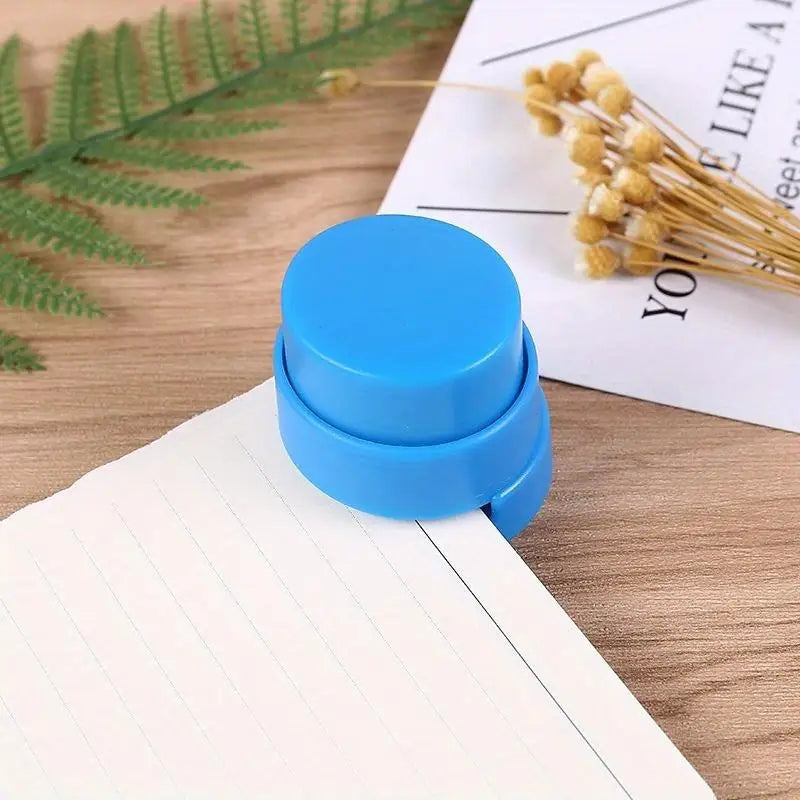Mini Stapleless Stapler – Eco-Friendly Paper Binder Stapleless Stapler Babs Random 1pc