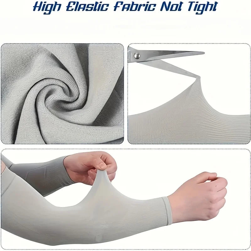 Ice Silk UPF 50+ UV Arm Sleeves – Cooling & Breathable 2/6 Pack UV Protection Arm Sleeves Babs