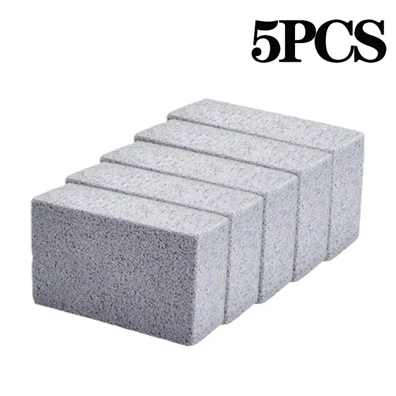 BBQ Grill Cleaning Pumice Bricks – Safe Bristle-Free Cleaner Grill Cleaning Brick Babs Grey-5PCS