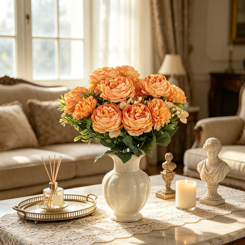 Artificial Silk Chrysanthemum Bouquet | Home & Wedding Decor Artificial Silk Flowers Babs