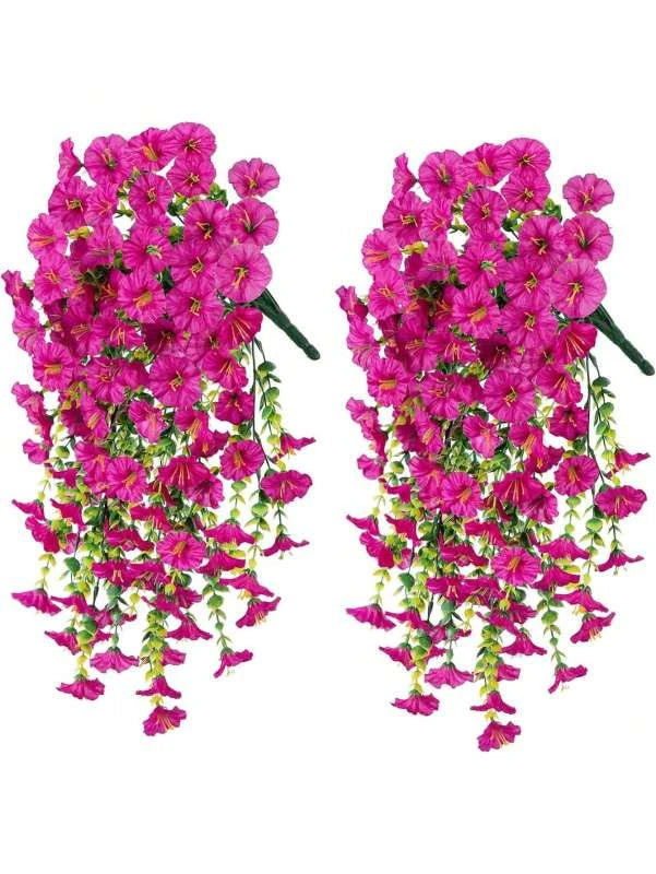 Artificial Morning Glory Vine – Wedding & Home Décor, 75cm Artificial Flower Vine Babs VIOLET/紫罗兰 1 pc