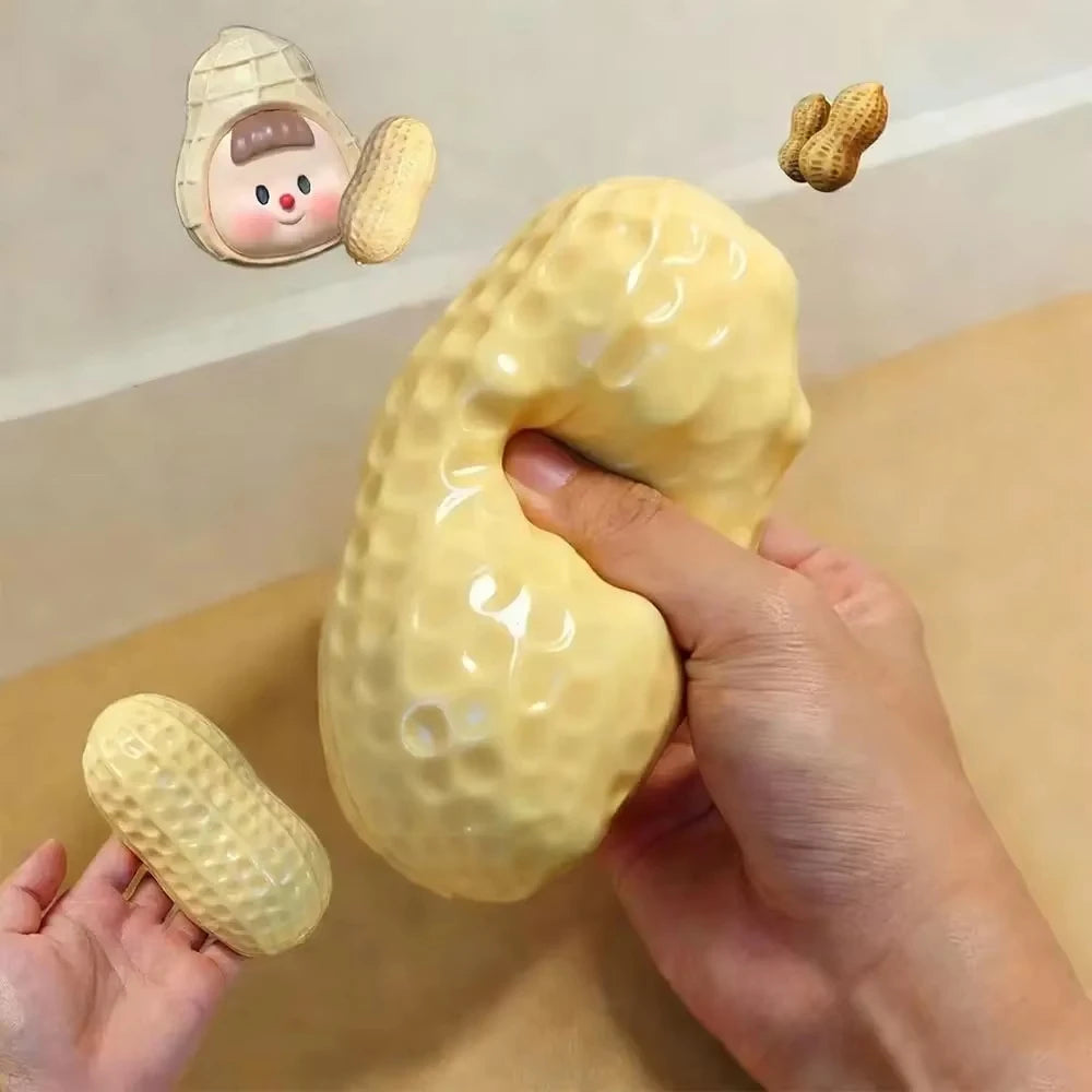 Peanut Squishy Squeeze Ball – Soft ASMR Fidget Sensory Toy Squishy Fidget Toy Babs