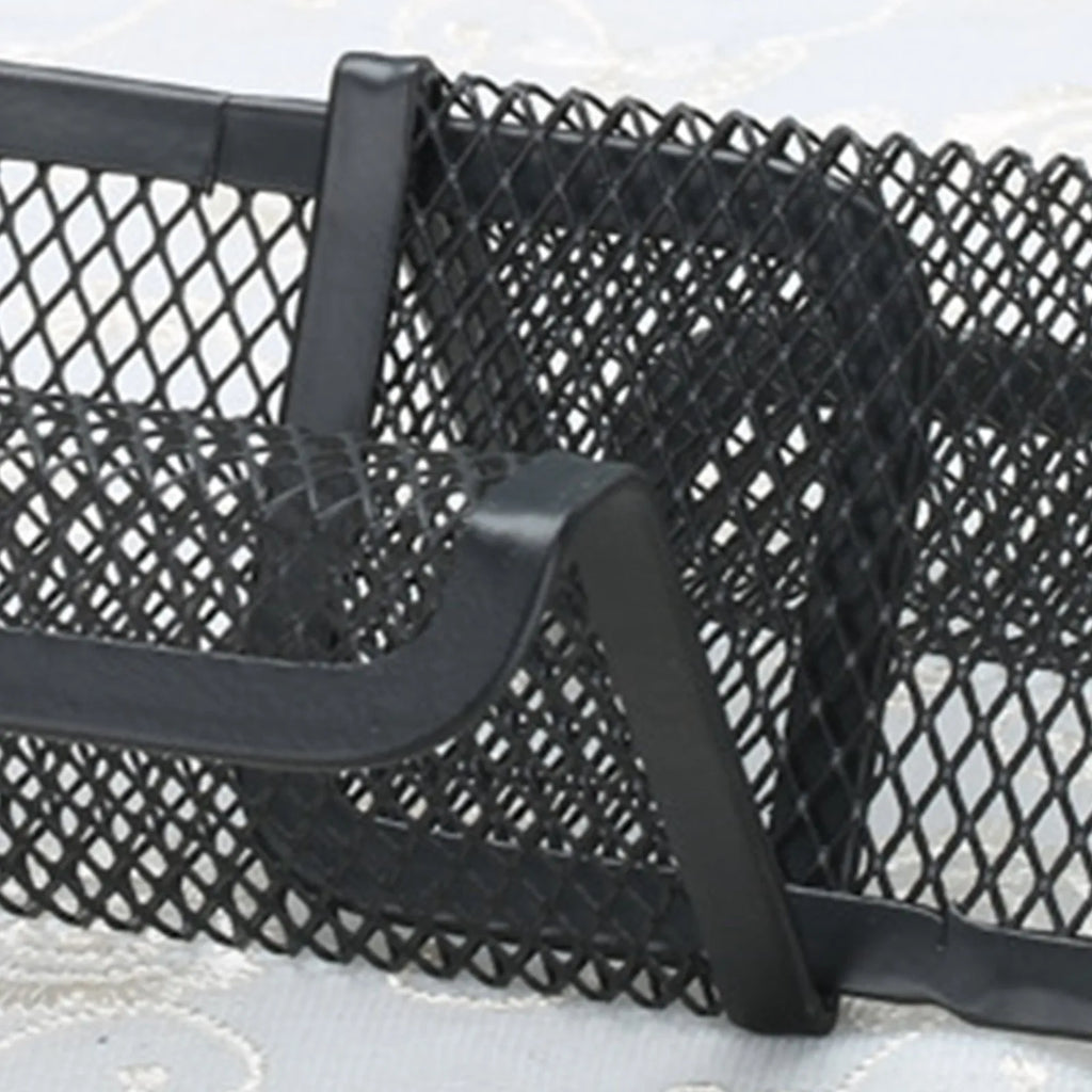 Metal Mesh Business Card Holder Desktop Display Stand Rack Business Card Holder Babs