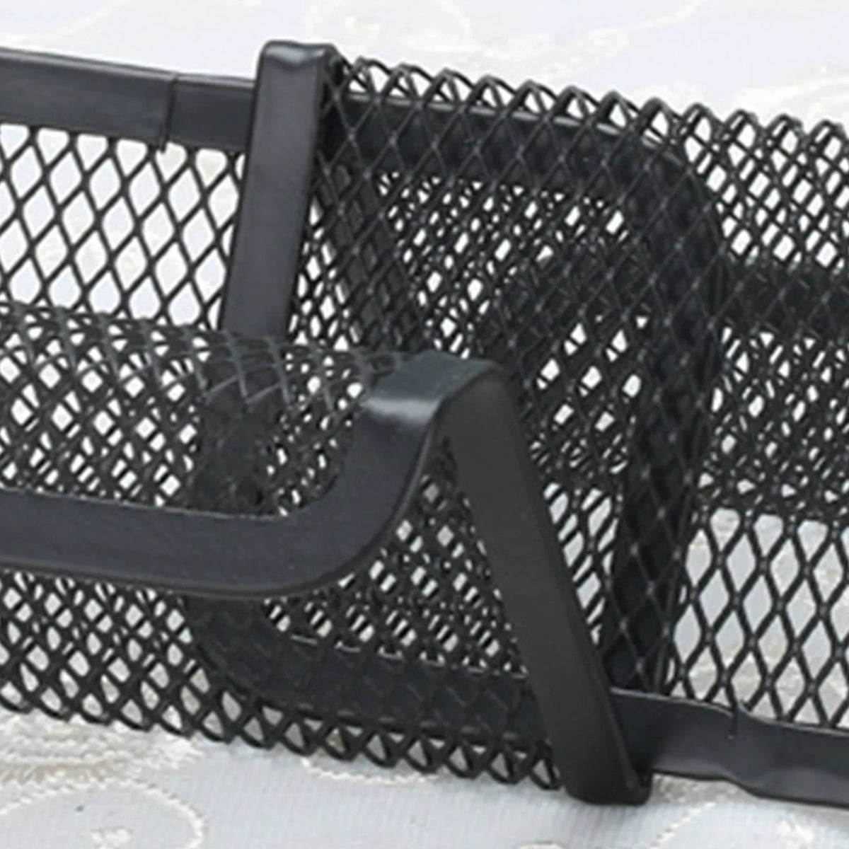 Metal Mesh Business Card Holder Desktop Display Stand Rack Business Card Holder Babs