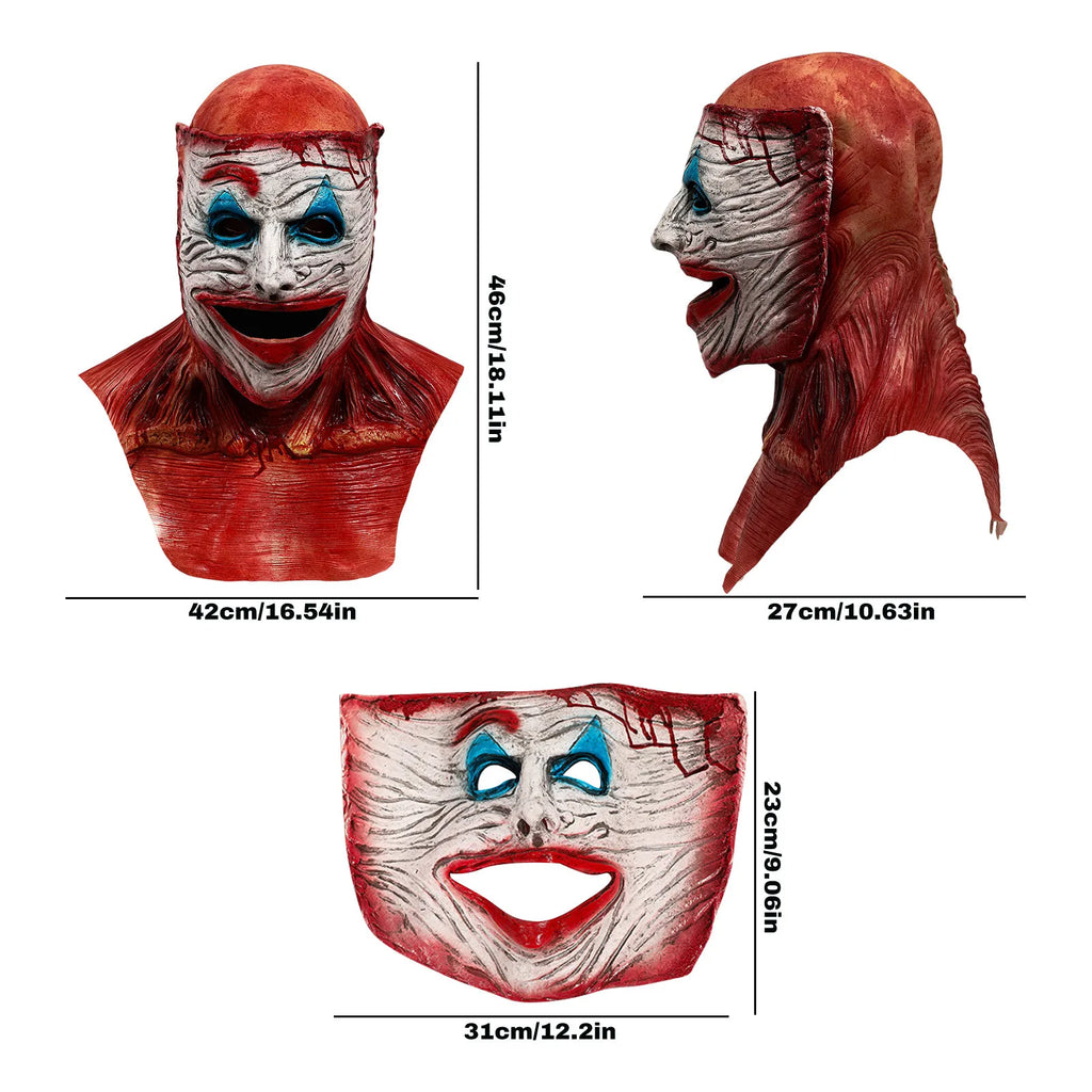 Clown Double Layer Halloween Horror Latex Mask – Two Layer Halloween Costume Mask Babs