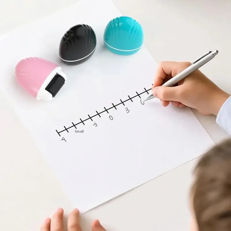 Math Correction Roller Stamp – Double Line Grid Seal Tool Roller Stamp Tool Babs