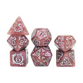 7-Piece DND Dragon Polyhedral Dice Set – D&D TRPG Board Game Polyhedral Dice Set Babs Pink