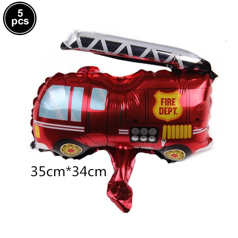 Fire Truck Inflatable Foil Balloons – 3 Styles Party Décor Party Balloons Babs Deep Sapphire As pictures show