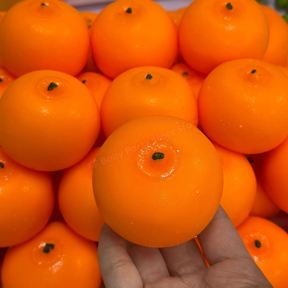Orange Squishy Squeeze Ball ASMR Sensory Fidget Toy & Party Gift Sensory Fidget Toy Babs