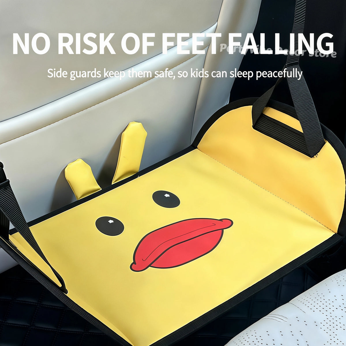 Car Backseat Foot Rest Hammock – Adjustable Travel Footrest Car Footrest Hammock Babs