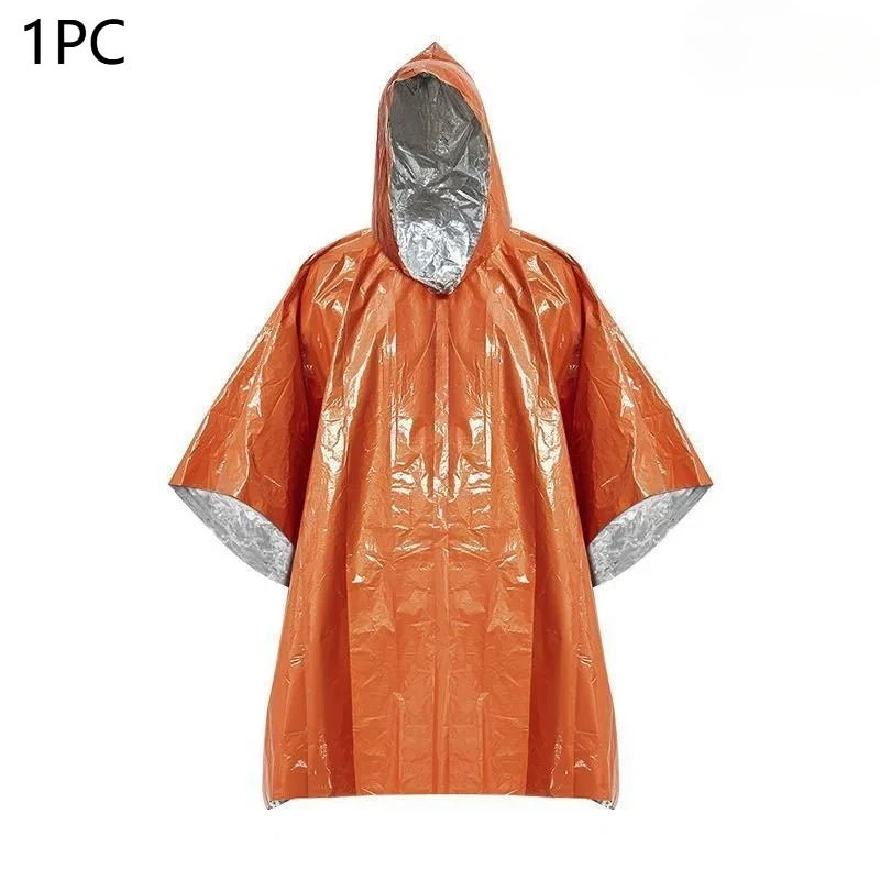 Emergency Insulation Raincoat & Survival Blanket – 2-in-1 Emergency Survival Poncho Babs 1PC
