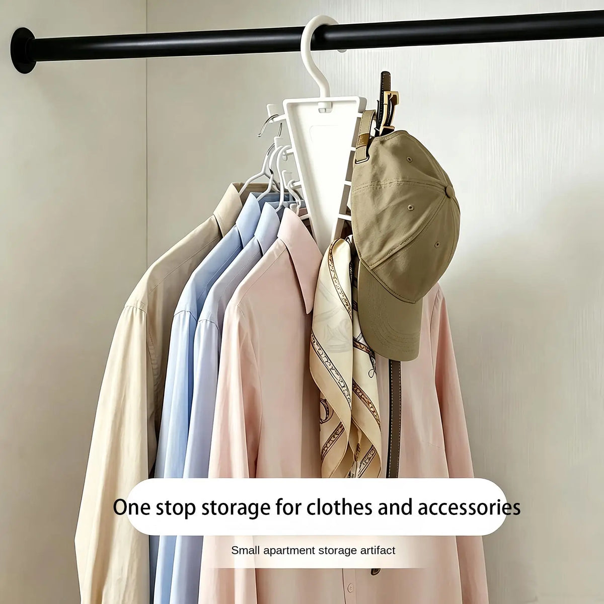 12-Hook Rotatable Space-Saving Clothes & Pants Hanger Rack Clothes Hanger Rack Babs