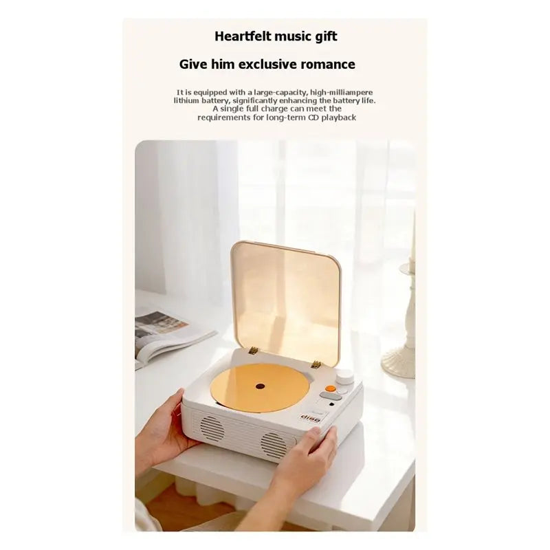 Retro CD Player Sound Box – Bluetooth 5.1, USB & Remote Retro CD Player Babs