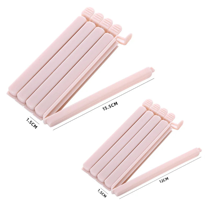 10-Pack Food Bag Sealing Clips – 12cm & 15.5cm Kitchen Clamps Food Bag Clips Babs