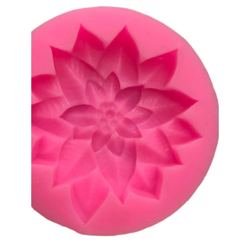 Christmas Leaves & Flowers Silicone Mold – Cake, Candy & Resin Silicone Baking Mold Babs
