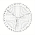 Clear Acrylic Round Center Finder 200mm – Wood Turning Tool Center Finder Tool Babs 20cm