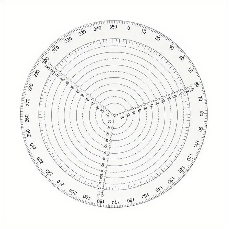 Clear Acrylic Round Center Finder 200mm – Wood Turning Tool Center Finder Tool Babs 20cm