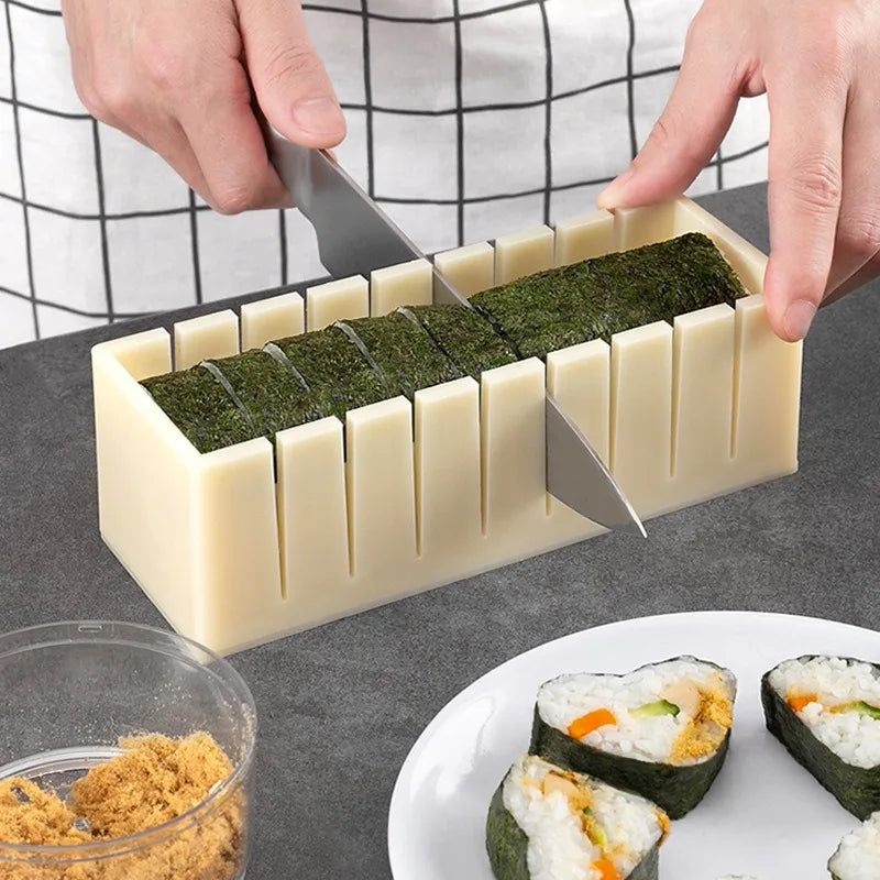 Sushi Maker Mold Set – Round, Square & Heart Onigiri Molds Sushi Mold Set Babs