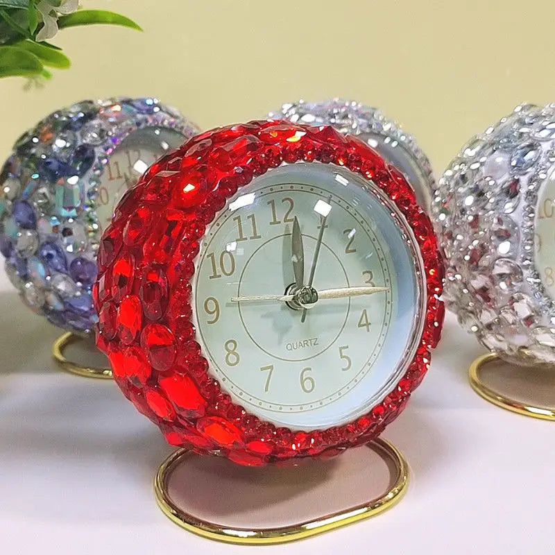 Oeny Modern Silent Desk Clock – Luminous Metal Alloy, Quartz Desk Clock Babs