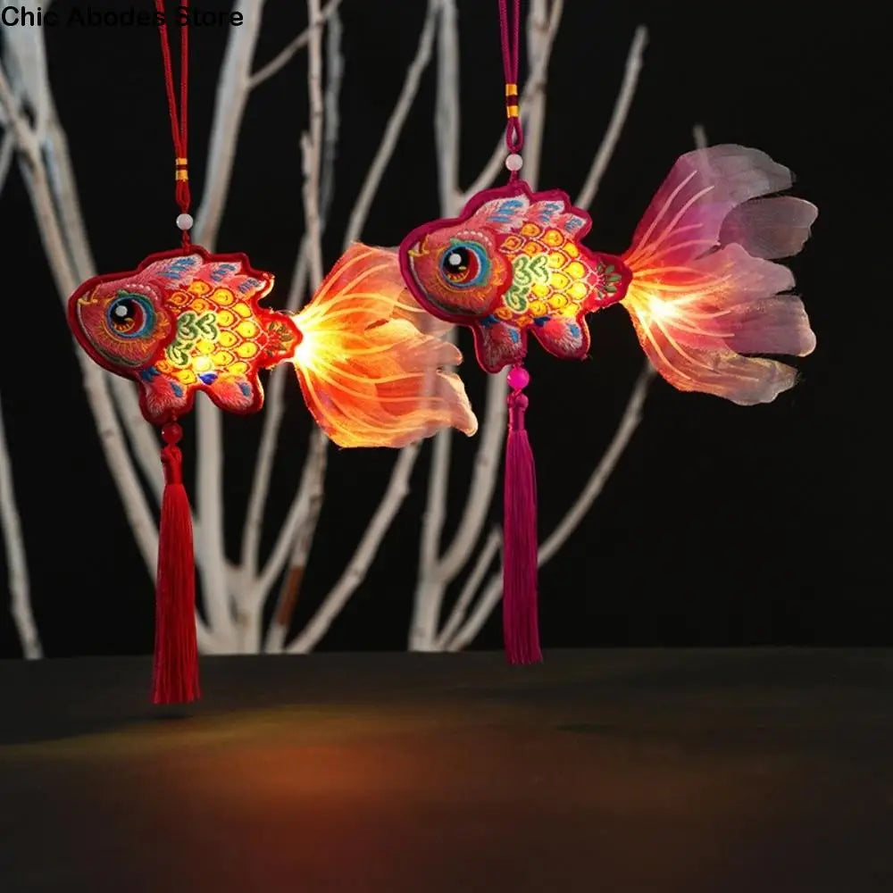 Koi Fish Tassel Pendant | Chinese New Year Good Fortune Decor Festive Tassel Pendant Babs