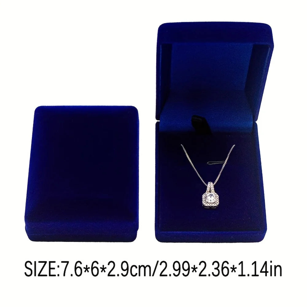 Velvet Necklace Pendant Gift Box – Jewelry Display Case Jewelry Gift Box Babs