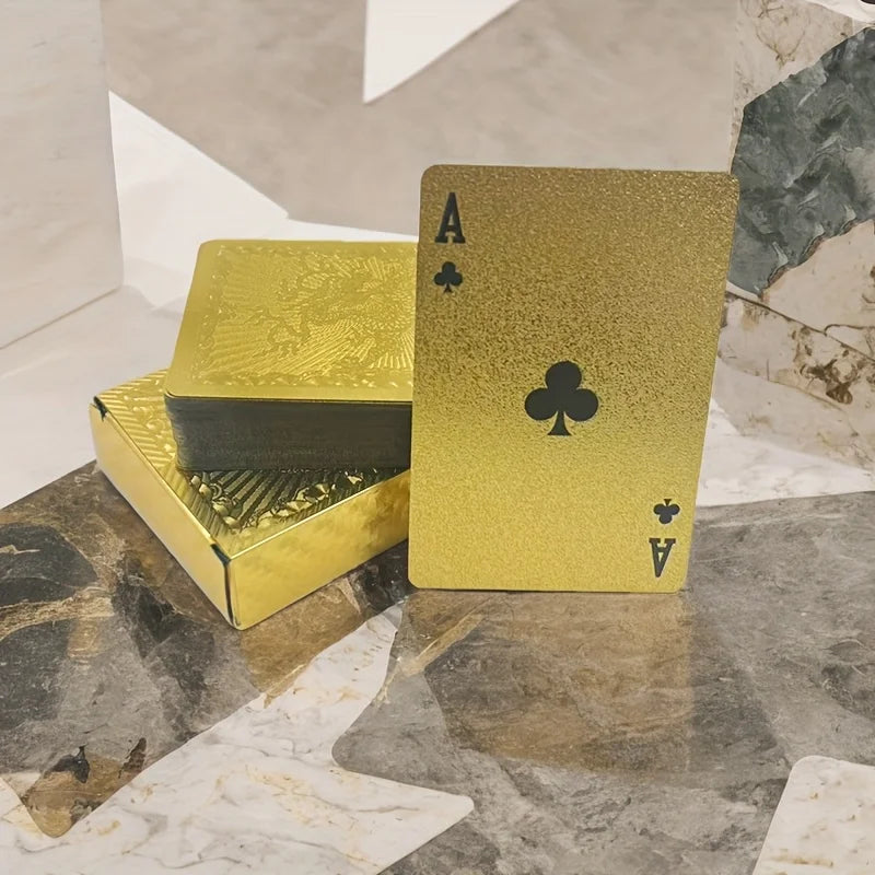 Matte Golden Dragon PVC Playing Cards – Durable Hardened Deck PVC Playing Cards Babs