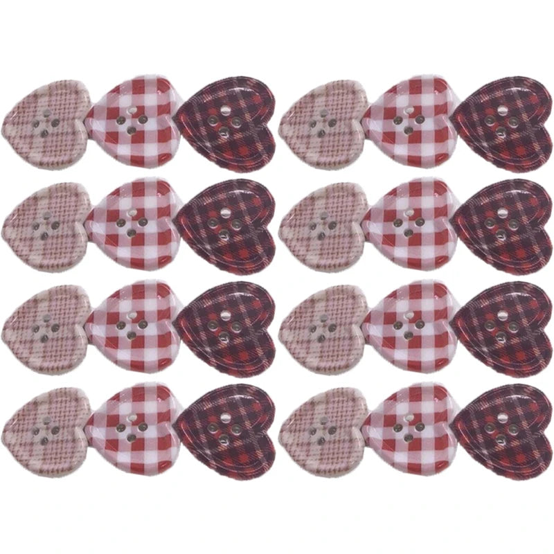 Sweet Check Love Button Duckbill Hair Clip – Y2K Style Hair Clip Barrette Babs 8P-2