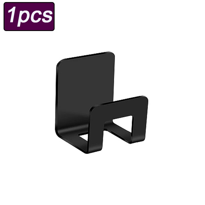Stainless Steel Sponge Holder Self-Adhesive Kitchen Sink Rack Kitchen Sink Organizer Babs Black-1pcs
