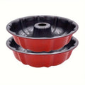 2-Pack Nonstick Carbon Steel Tube Cake Pans 9.5 Inch Tube Cake Pan Set Babs 2pcs