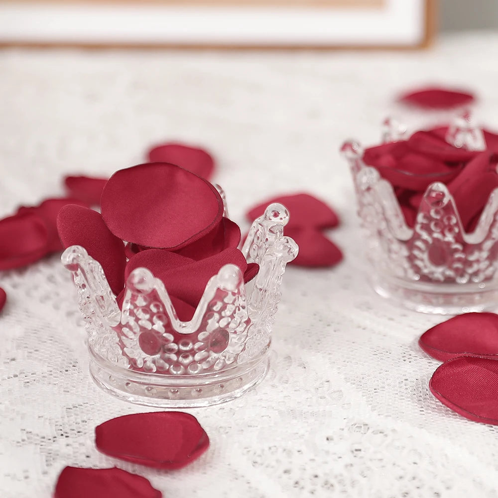 100/200Pcs Pink Silk Rose Petals for Weddings & Events Artificial Flower Petals Babs Wine Red 100Pcs