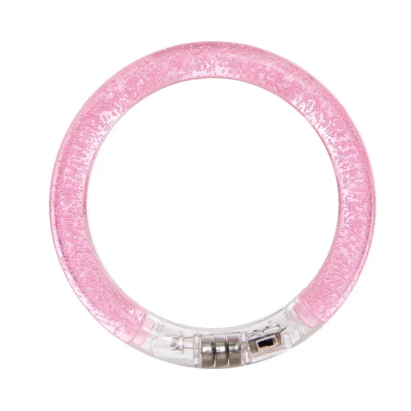 LED Light Up Glow Bracelet Wristband – Party, Halloween & Cosplay LED Glow Wristband Babs pink bubble
