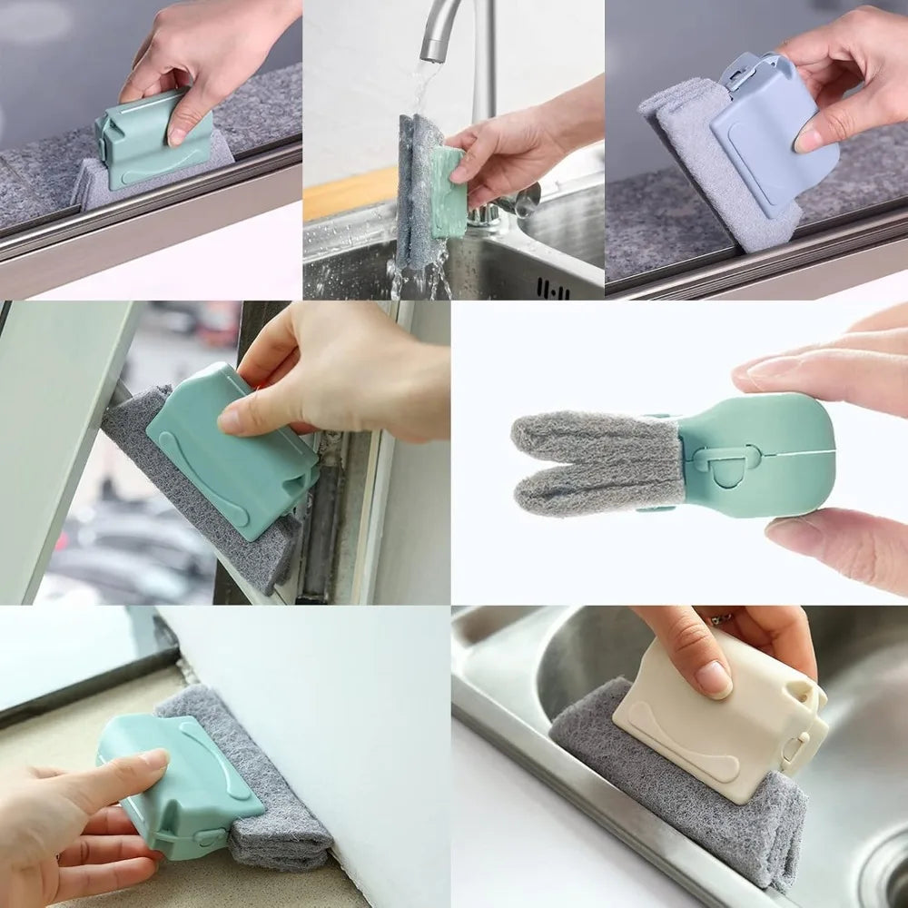 Window Track Groove Cleaning Brush – Replaceable Scrub Head Groove Cleaning Brush Babs