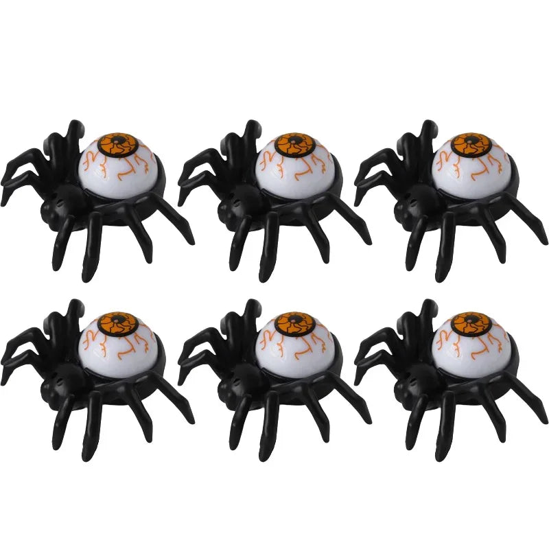 Halloween Spider Eyeball Candle Ambient Light Party Decor 1-12PCS Halloween Candle Decor Babs Orange-6PCS As shown