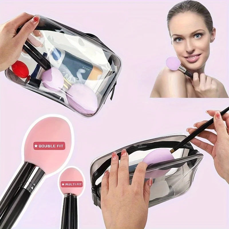 Silicone Makeup Brush Covers – Travel Organizer & Protector Makeup Brush Covers Babs