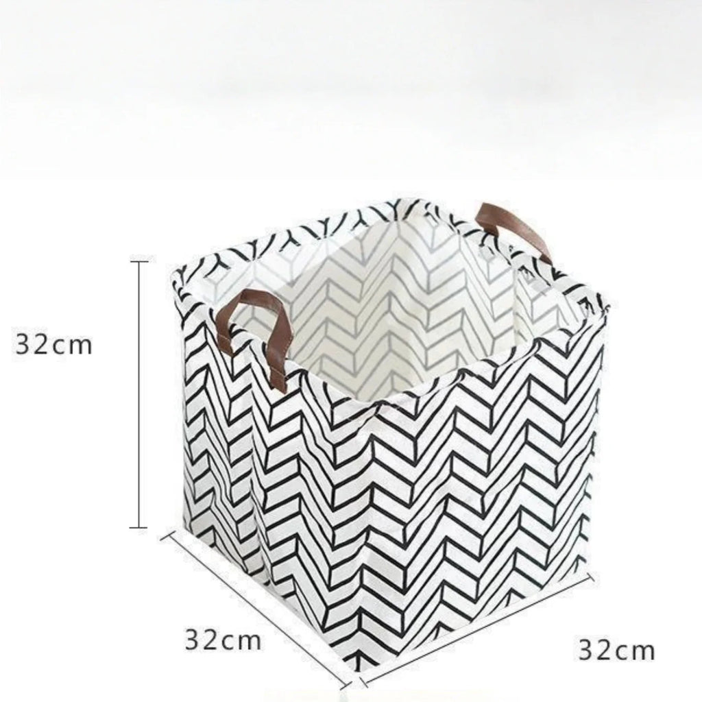 Foldable Cotton Linen Laundry Basket & Storage Bin Laundry Hamper Basket Babs