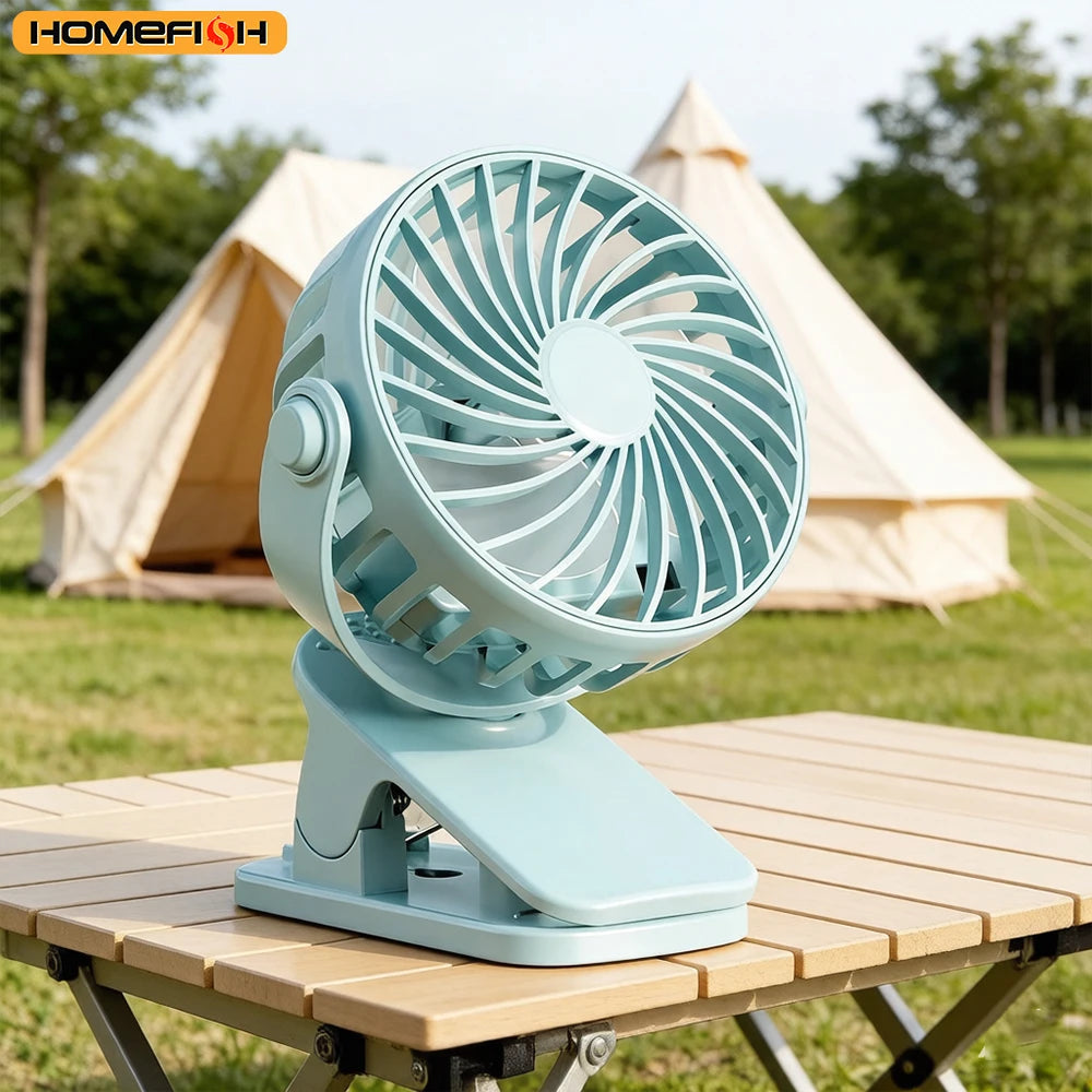 HOMEFISH USB Rechargeable Mini Travel Fan – Foldable Portable Portable Mini Fan Babs
