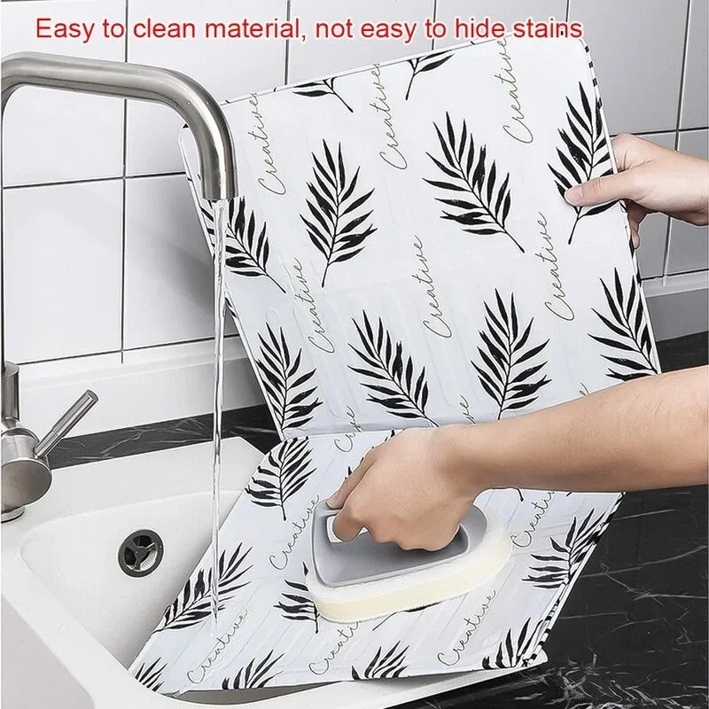 Aluminum Foil Cactus Print Stove Oil Splatter Guard Baffle Stove Splatter Guard Babs