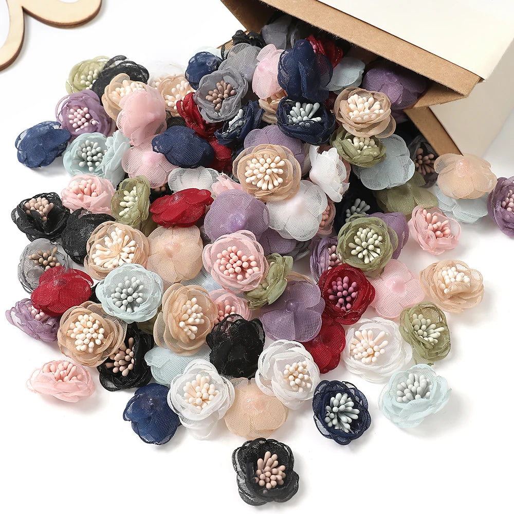 Silk Rose Artificial Flower Heads 10pcs – Wedding & Home Decor Artificial Flower Heads Babs