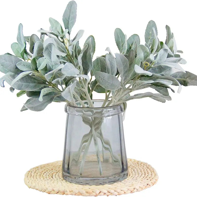 Velvet Rabbit Ear Leaves – DIY Wreath & Home Décor (1/5 pcs) Faux Leaf Stems Babs