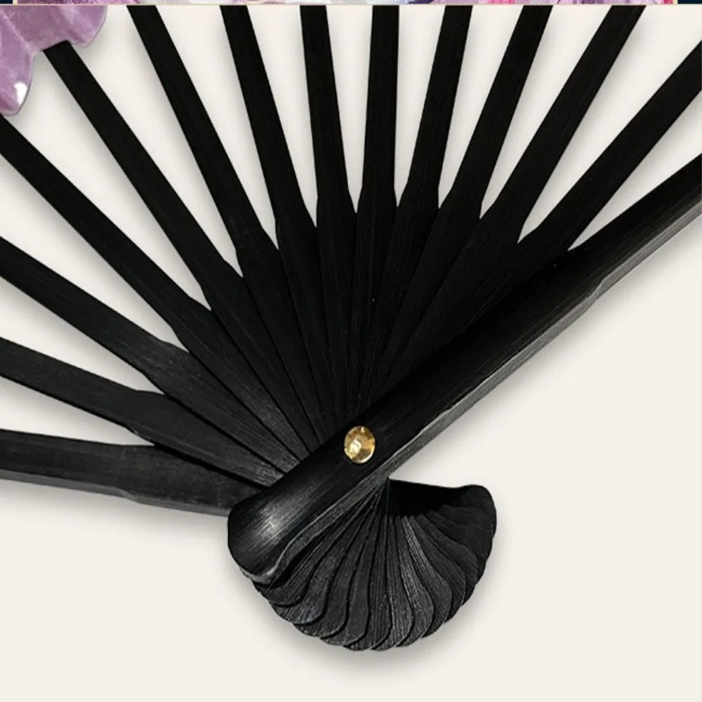 Oriental Mythology Taffeta Folding Fan – Vintage Chinese Style Decorative Folding Fan Babs