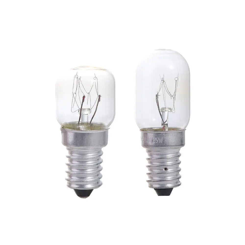 2-Pack E14 15W Clear Glass Oven & Appliance Bulbs Appliance Light Bulb Babs