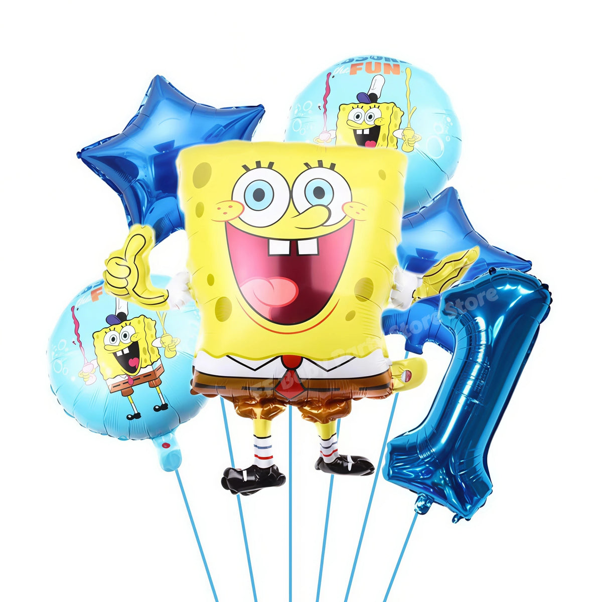 SpongeBob & Patrick Star Foil Balloons – Birthday Party Decor Party Balloons Babs Blue 1