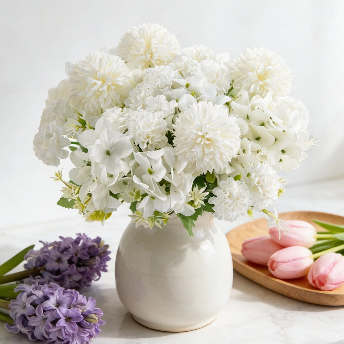 Silk Hydrangea Artificial Flowers – Bridal Bouquet & Home Décor Artificial Silk Flowers Babs