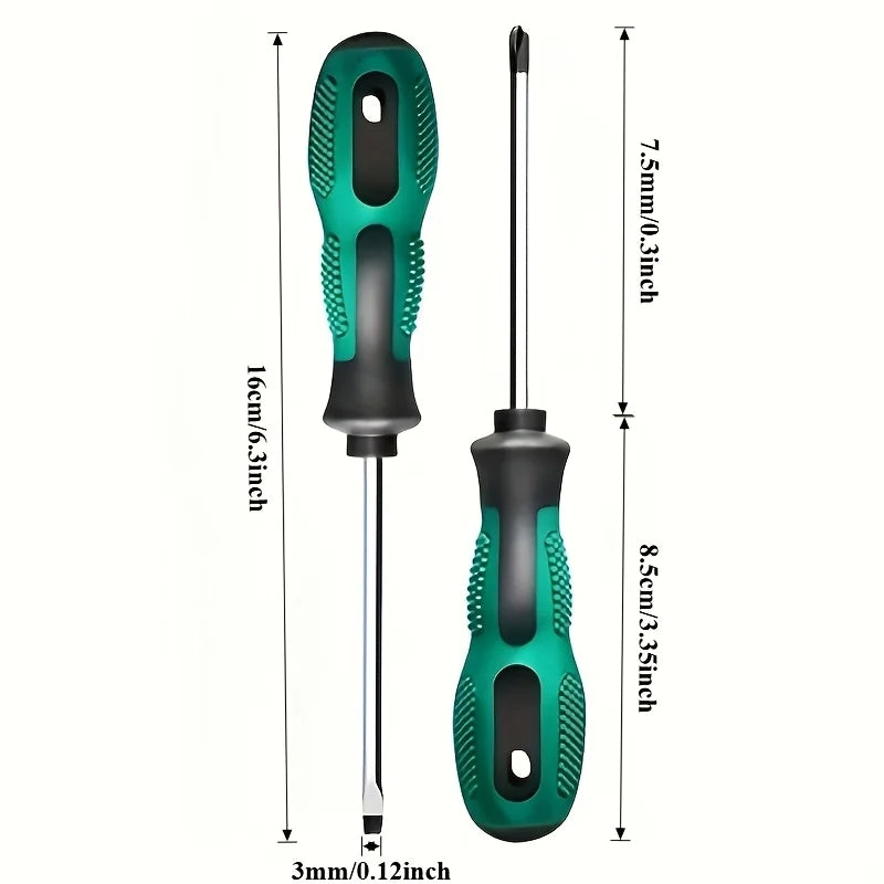 Ergonomic Magnetic Screwdriver Set – Anti-Static Steel Tips Screwdriver Set Babs green