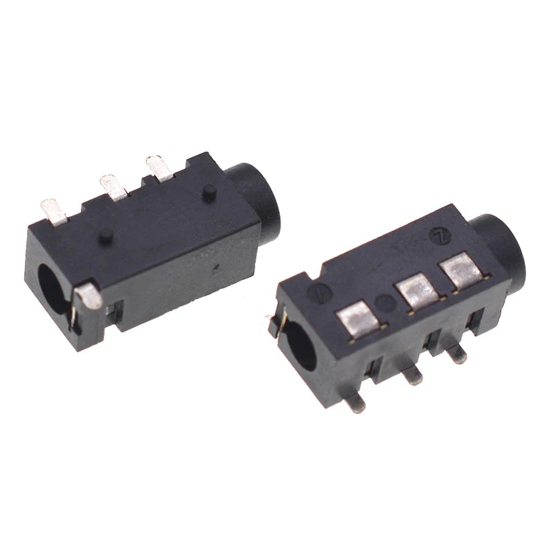 10Pcs TRRS 3.5mm Right Angle PCB Audio Jack – 4 Pole PJ320A PCB Audio Connector Babs