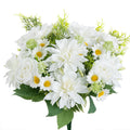 Silk Dahlia Artificial Flowers – Wedding Bouquet & Home Decor Artificial Flower Bouquet Babs color 1 1 piece