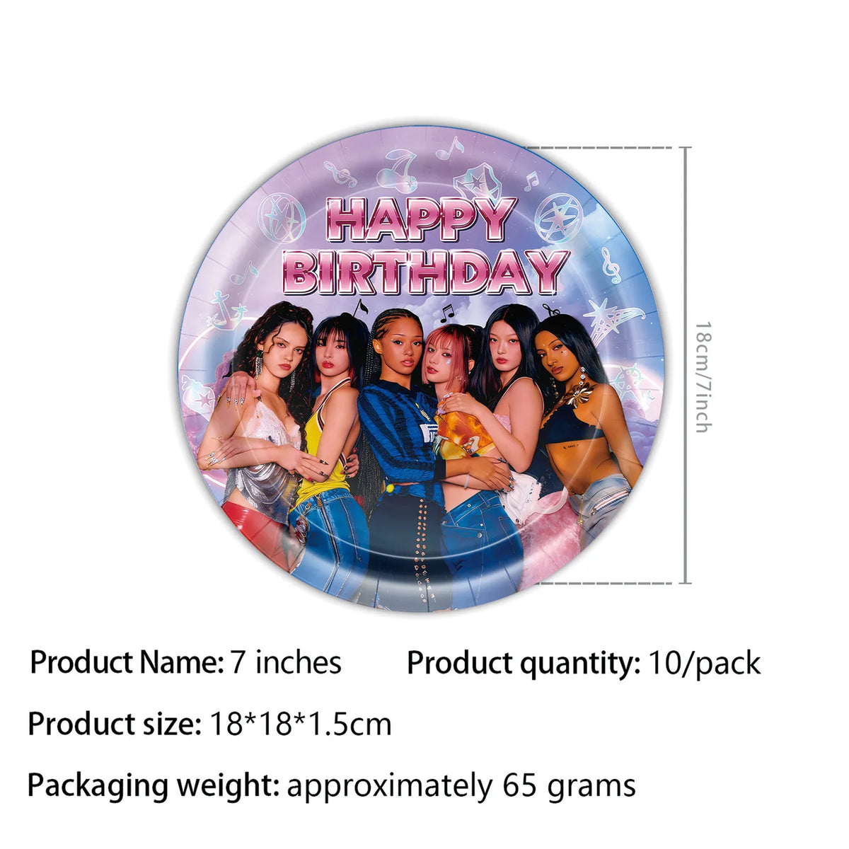 Katseye Kpop Birthday Party Supplies – Plates, Cups & Balloons