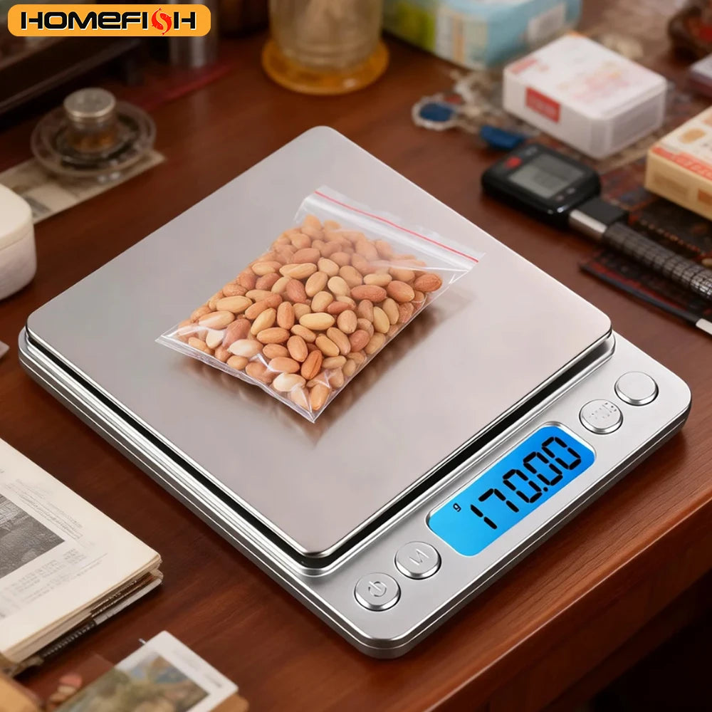Digital Kitchen & Jewelry Scale 3000g 0.1g LCD Tare Gram Oz Digital Kitchen Scale Babs